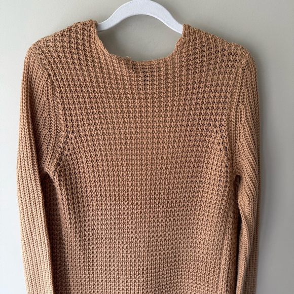 Urban Heritage Tan Cardigan Sweater Chunky Knit Open Front Women’s S - Picture 8 of 9